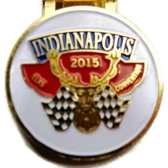 Indianapolis 2015 Elks Convention Wallet Credit Card Cash Holder Used Money Clip - Picture 1 of 8